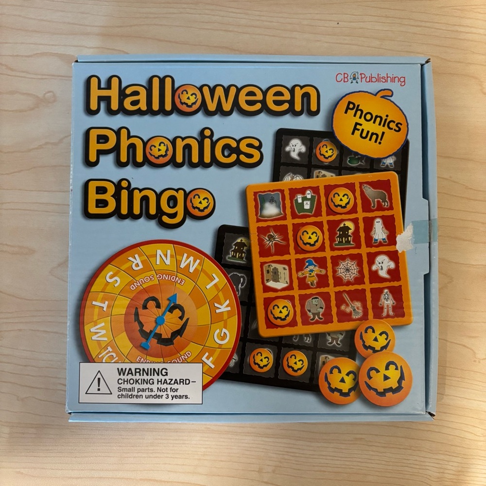 Halloween Phonics Bingo Game